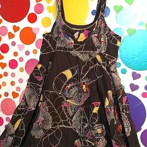 🐝Dragonfly gold dress Luck Jeans